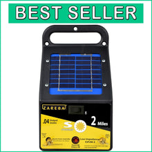 Load image into Gallery viewer, 2 Mile Solar Electric Fence Charger - Low Impedance, Animal Containment Solution