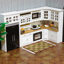 Load image into Gallery viewer, Luxurious 1:12 Scale Miniature Dollhouse Kitchen Furniture Set with Accessories