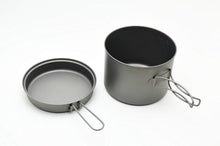 Load image into Gallery viewer, Compact and Lightweight 1600ml Titanium Pot with Foldable Pan - Hiking Essential
