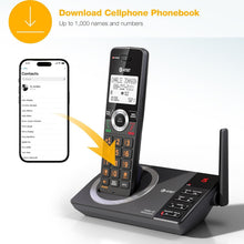 Load image into Gallery viewer, Long-Range 4-Handset Cordless Home Phone with Smart Call Blocker &amp; Speakerphone