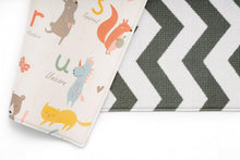 Load image into Gallery viewer, Large Zig Zag Play Mat: Reversible, Waterproof &amp; Non-Toxic for Kids 82'' x 55''