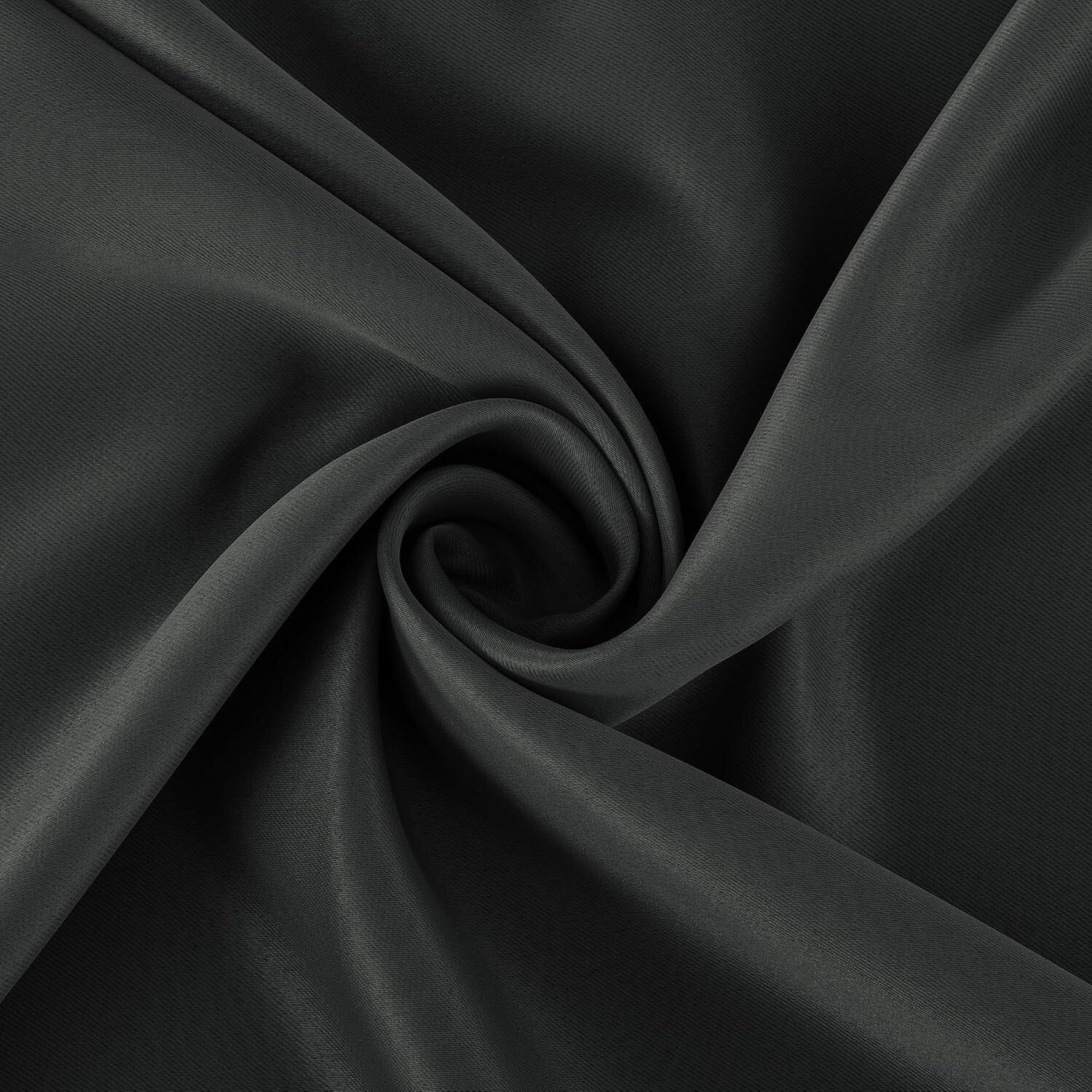 Soho 2-Pack Charcoal Gray Blackout Curtains - Energy Saving & Noise Reducing