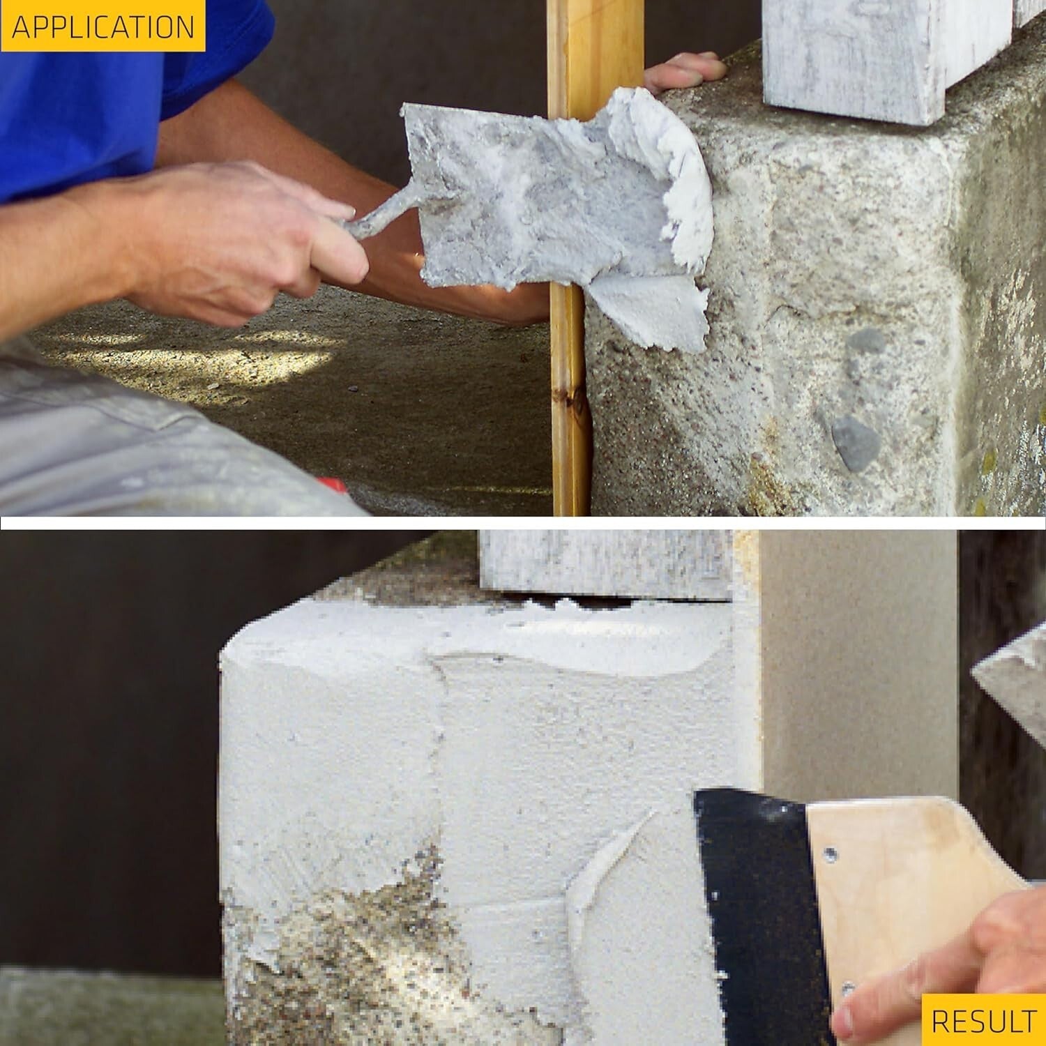 Cryl Gray Ready-Mix Concrete Patch - Textured 1 Qt 6 Pack for Easy Repairs