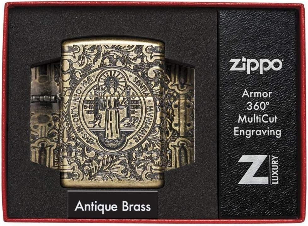 Lifetime Guarantee Brass Spiritual Windproof Lighter - Distinctive Click Sound