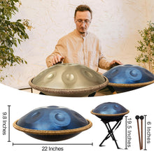 Load image into Gallery viewer, High-Quality 440Hz 22-Inch D Minor Hand Pan Drum with Complete Accessories