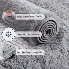 Load image into Gallery viewer, Durable 6' x 9' Machine Made Grey Area Rug - Water-Resistant Indoor Soft Carpet