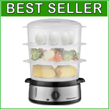 Load image into Gallery viewer, Multi-Function 9.5 Quart Electric Steamer with Easy Clean &amp; Compact Storage