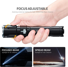 Load image into Gallery viewer, Waterproof USB-C Rechargeable Flashlight - 4 Modes &amp; Lightweight for Outdoors