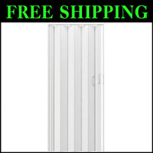 Load image into Gallery viewer, Durable White Accordion Folding Doors - Space-Efficient 32" Design