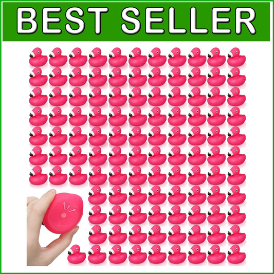 Adorable Flamingo Rubber Duck Collection - 50pk Squeaky Toys for Kids & Parties