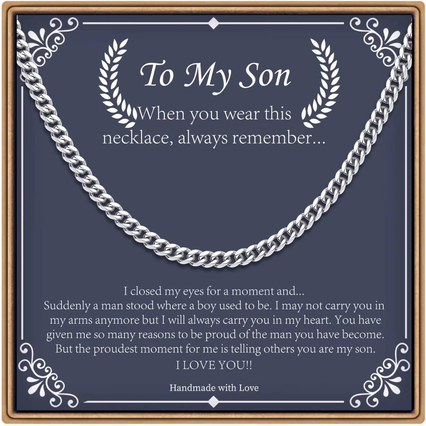 Chunky Stainless Steel Cuban Link Chain for Men – Elegant Gift for Father's Day