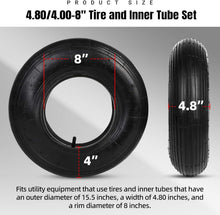 Load image into Gallery viewer, Universal 2-Set 8" Tire &amp; Inner Tube - Heavy-Duty Solution for Utility Equipment