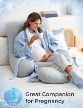 Load image into Gallery viewer, Removable Cover 57" U-Shaped Body Pillow with Cooling Feature for Pregnancy