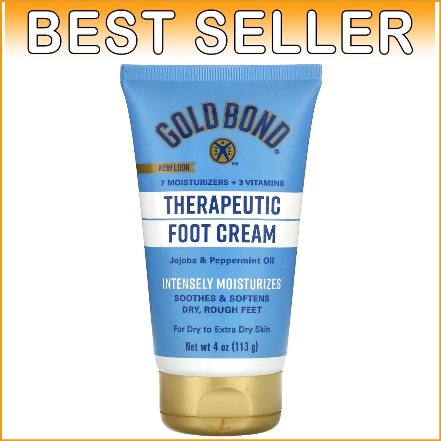 Triple Action Relief Foot Cream - 4 Fl Oz - Pack of 6 for Dry Feet Treatment