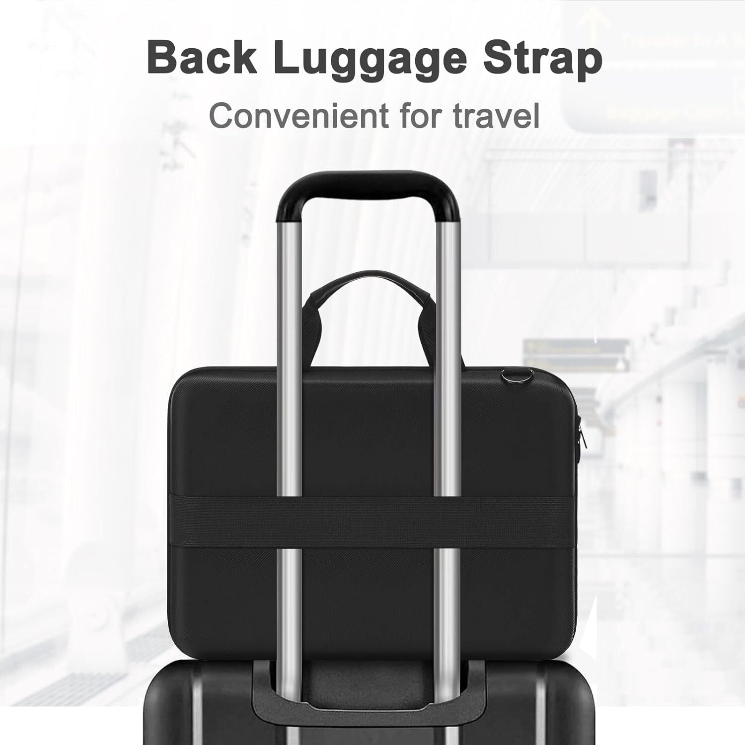 17.3 Inch Waterproof Laptop Bag with Adjustable Strap - Unisex Hardcase Solution