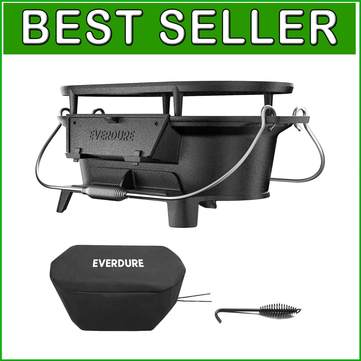 Versatile Charcoal Grill & Tabletop Skillet - Ideal for Camping and Tailgating