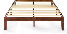 Load image into Gallery viewer, Queen Solid Wood Platform Bed with Wooden Slats - No Box Spring Required