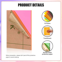 Load image into Gallery viewer, Semi-Transparent Acrylic Sheets - 12x16, 1/8 Inch Thick for Laser Engraving