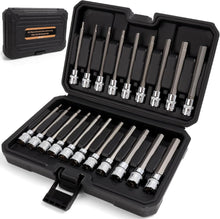 Load image into Gallery viewer, 20PC Extra Long Allen Hex Socket Set - Chrome Vanadium Steel with Case
