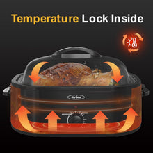 Load image into Gallery viewer, Versatile 20qt Roaster Oven with Removable Pan &amp; Full-Range Temperature Control