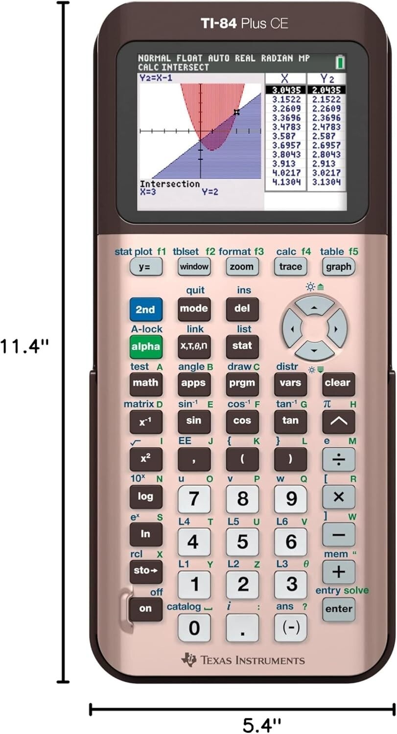 Rose Gold TI-84 Plus CE Graphing Calculator - Perfect for Students & Educators