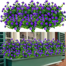 Load image into Gallery viewer, Vibrant Purple Eucalyptus Fake Flowers Set of 24 - UV Resistant and Long Lasting