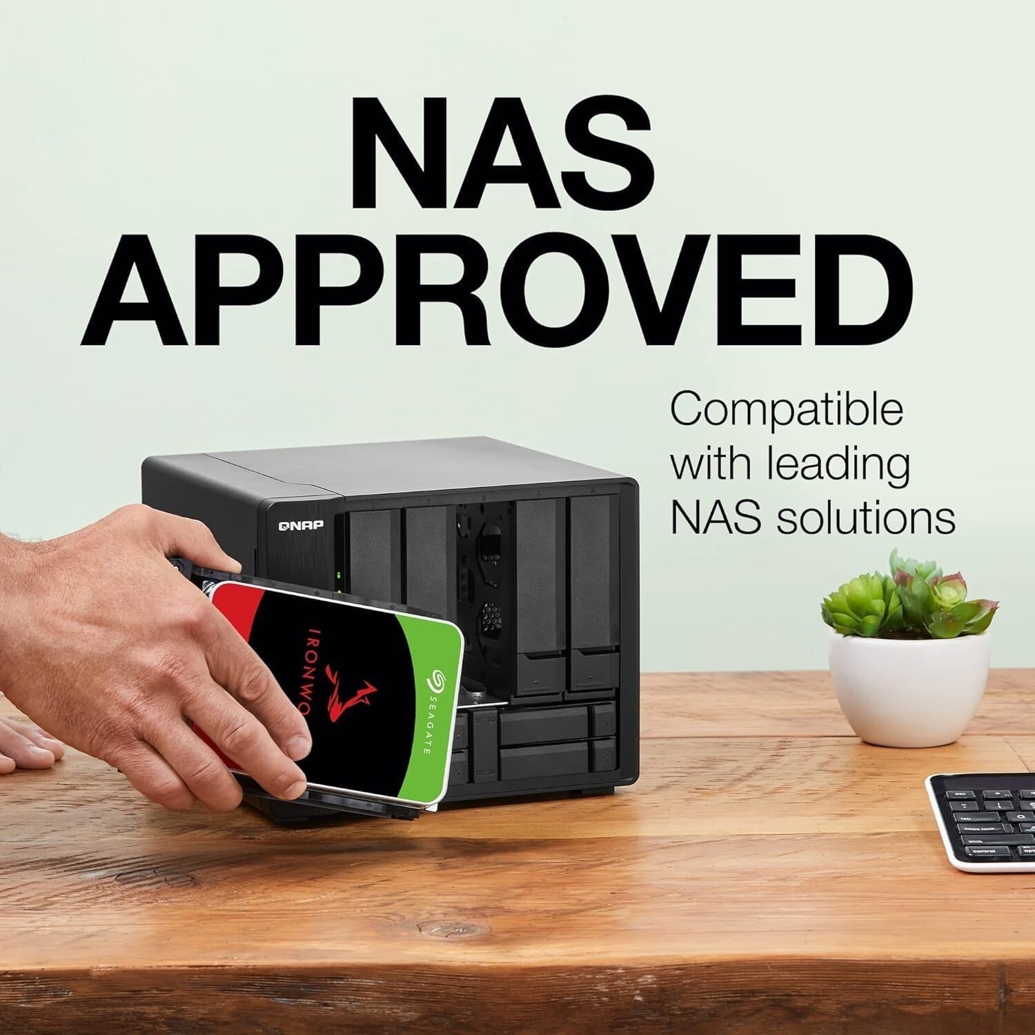 Reliable 12TB IronWolf HDD for RAID Network Storage - 5-Year Warranty Included