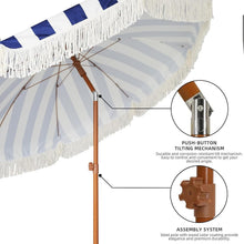 Load image into Gallery viewer, Lightweight 7ft Patio Umbrella with Push Button Tilt – Perfect for Parties