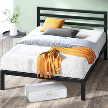 Load image into Gallery viewer, Modern King Bed Frame with Headboard - Sturdy Metal Design for Effortless Sleep