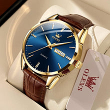 Load image into Gallery viewer, Fashionable Men's Luminous Quartz Watch - Waterproof Brown Leather Gift Edition