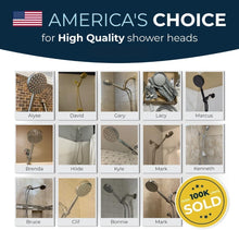 Load image into Gallery viewer, Stainless Steel Handheld Shower Head - Brushed Nickel with Adjustable 6ft Hose