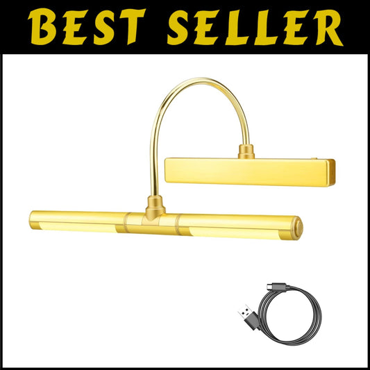 Rechargeable Picture Light with Remote & Adjustable Colors - Perfect for Art