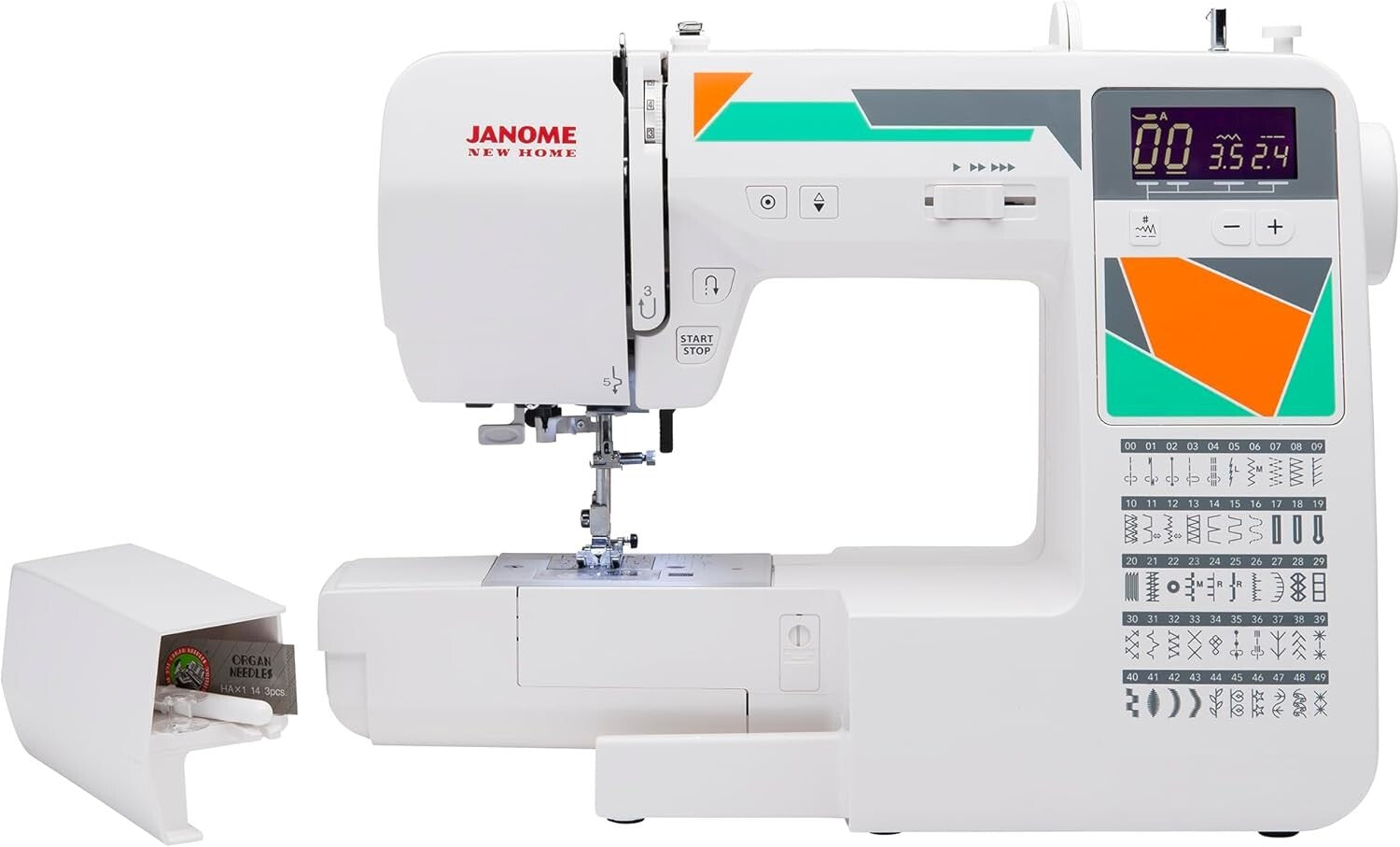 MOD-50 Computerized Sewing Machine - Versatile with 50 Stitches & LCD Navigation