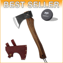Load image into Gallery viewer, Classic 15.7" Hatchet Axe - High Carbon Steel Blade for Splitting &amp; Chopping