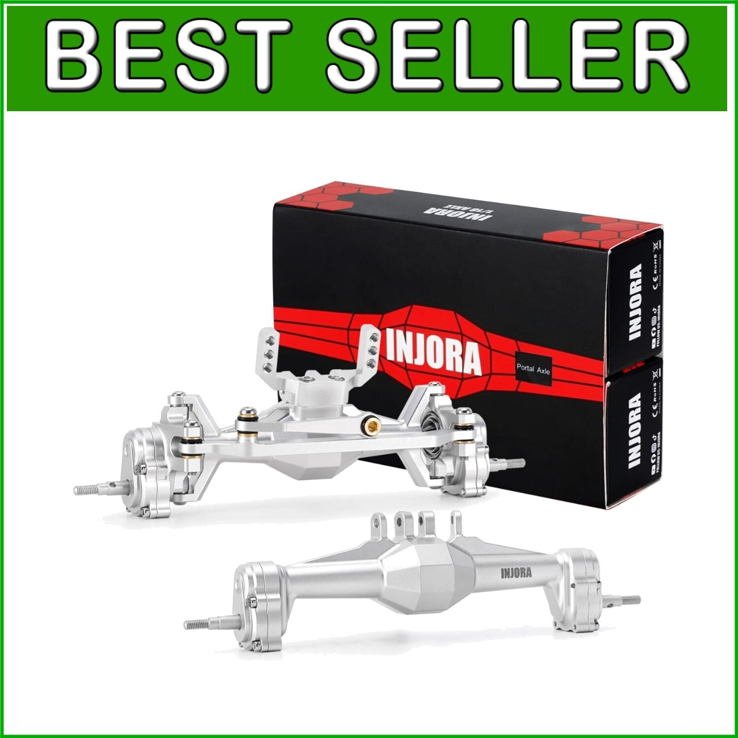 5mm Diamond Portal Axles with Lay Down Servo Mount for 1/18 RC Crawler Upgrade