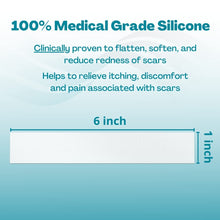 Load image into Gallery viewer, Medical Grade Silicone Scar Sheets - 4 Pack for Old &amp; New Scars, Burns, Keloids