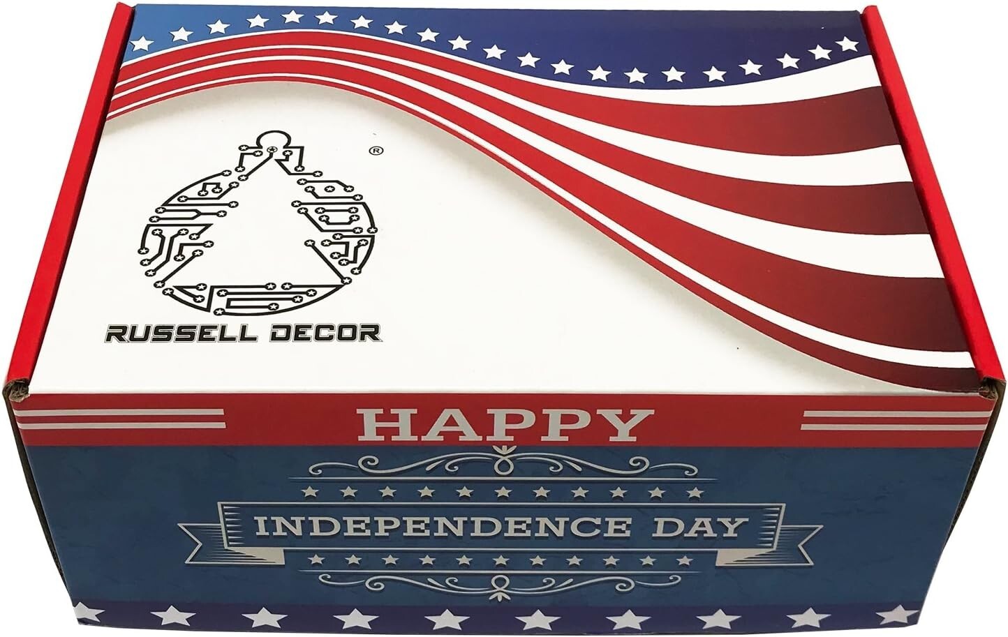 Festive 260 LED American Flag Curtain Lights - Ideal for Patriotic Celebrations