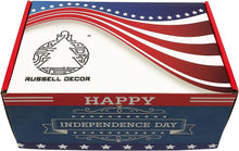 Load image into Gallery viewer, Festive 260 LED American Flag Curtain Lights - Ideal for Patriotic Celebrations