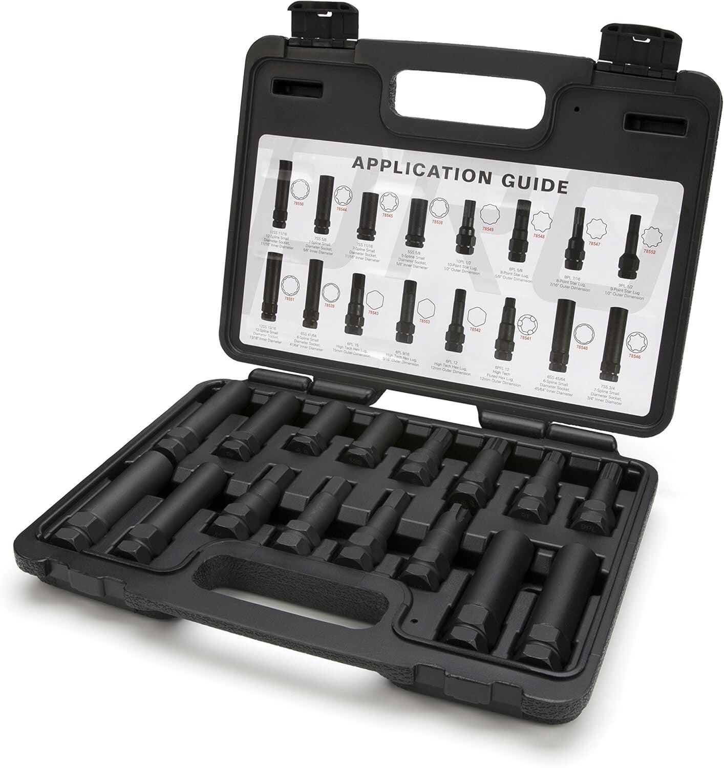Comprehensive 16-Piece Lug Nut Key Set - Heat-Treated Steel with Handy Case