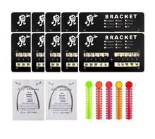 Load image into Gallery viewer, Orthodontic 200pcs Mini Roth Bracket Pack with Ligature Ties &amp; Wire Included