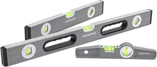 Load image into Gallery viewer, Ultimate 3-Piece Spirit Level Set with Magnetic &amp; Sturdy Non-Magnetic Options
