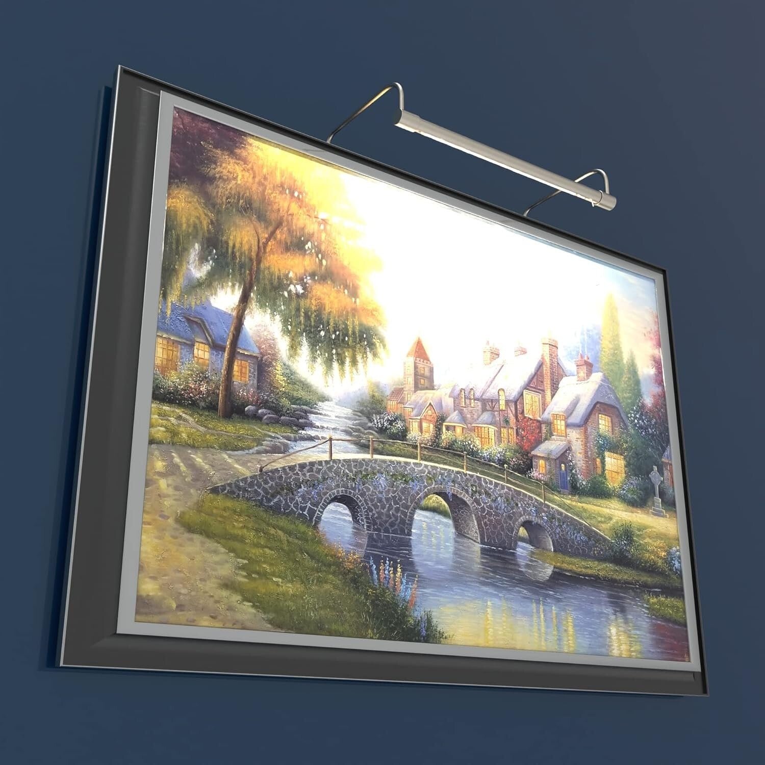 12-Inch Slimline Picture Light with Toggle Switch - Warm White LED Illumination