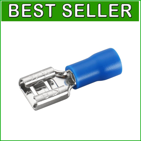 Durable Insulated Copper Crimp Terminals - Female Disconnects for 16-14AWG Wires