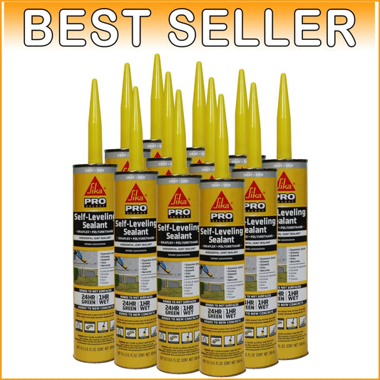 12 Pack of 10.1 Oz Self-Leveling Polyurethane Sealant - Waterproof & Durable