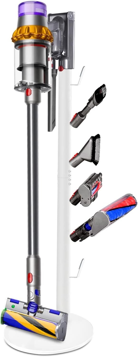 Stylish Cordless Vacuum Stand with Adjustable 6 Hooks - Fits V11, V10, V8 Models