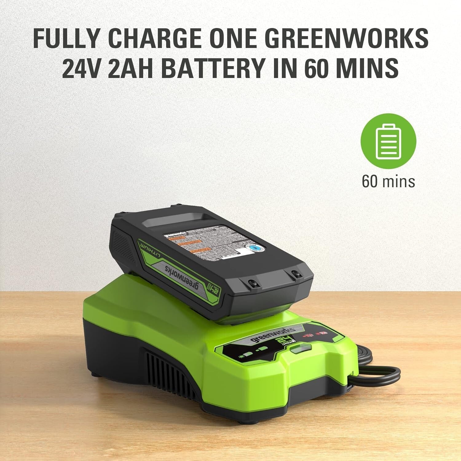 Efficient 24V Charger with Built-in USB & LED Indicator for All Outdoor Devices