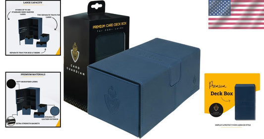 Elegant Blue Card Case - Premium Storage for Magic the Gathering & More