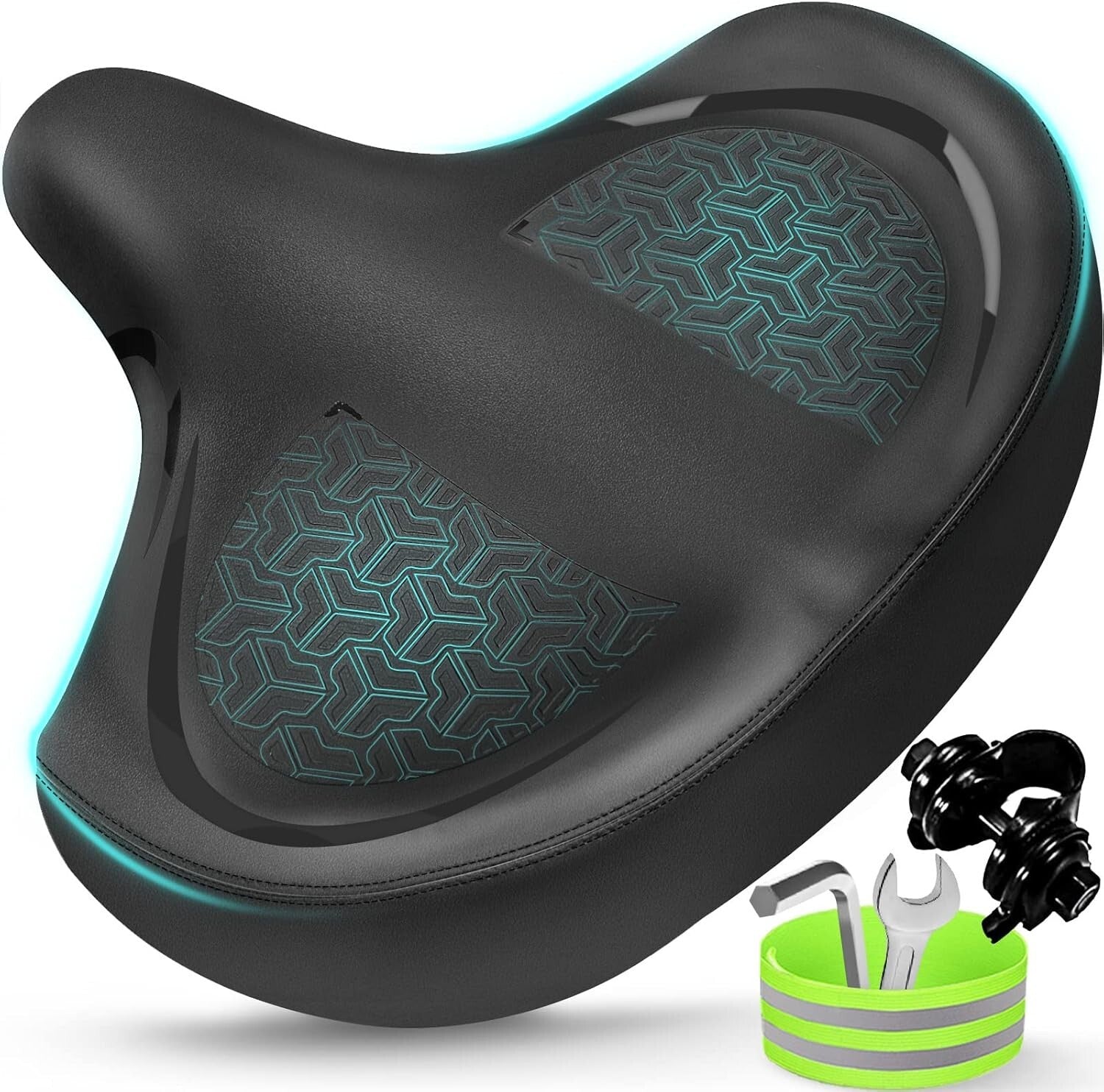 Premium Extra Comfort Bike Seat for Mountain & Stationary Bikes - Easy Install