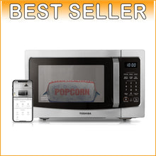 Load image into Gallery viewer, Voice-Activated 1.3 Cu Ft Microwave - Sensor Cooking, Mute Function &amp; Child Lock