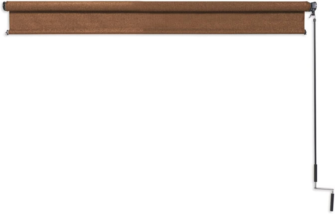 Durable Cordless Roller Shade with Wand Crank - 90% UV Block, 4' W X 6' L